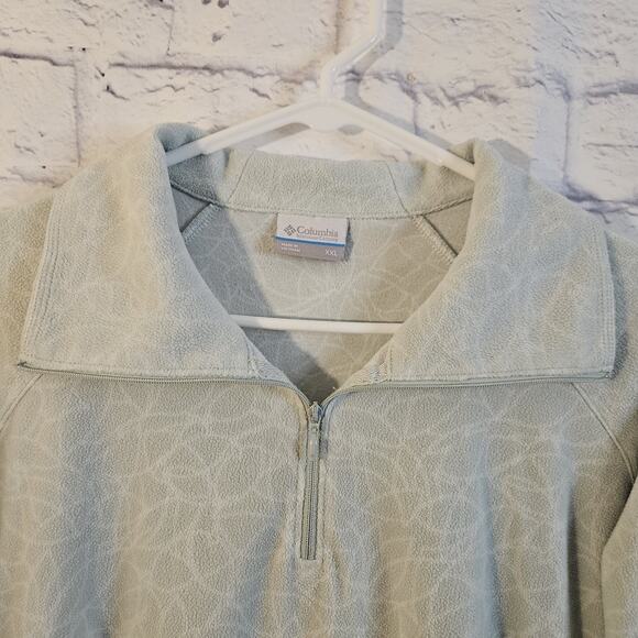 Columbia Pullover Sweater Women Gray Long Sleeve 1/4 Zip Size XXL Soft Warm - Picture 2 of 7